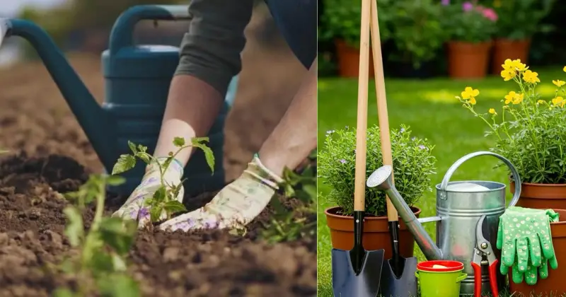 un jardin en bonne santé
